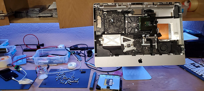 apple imac in for repair