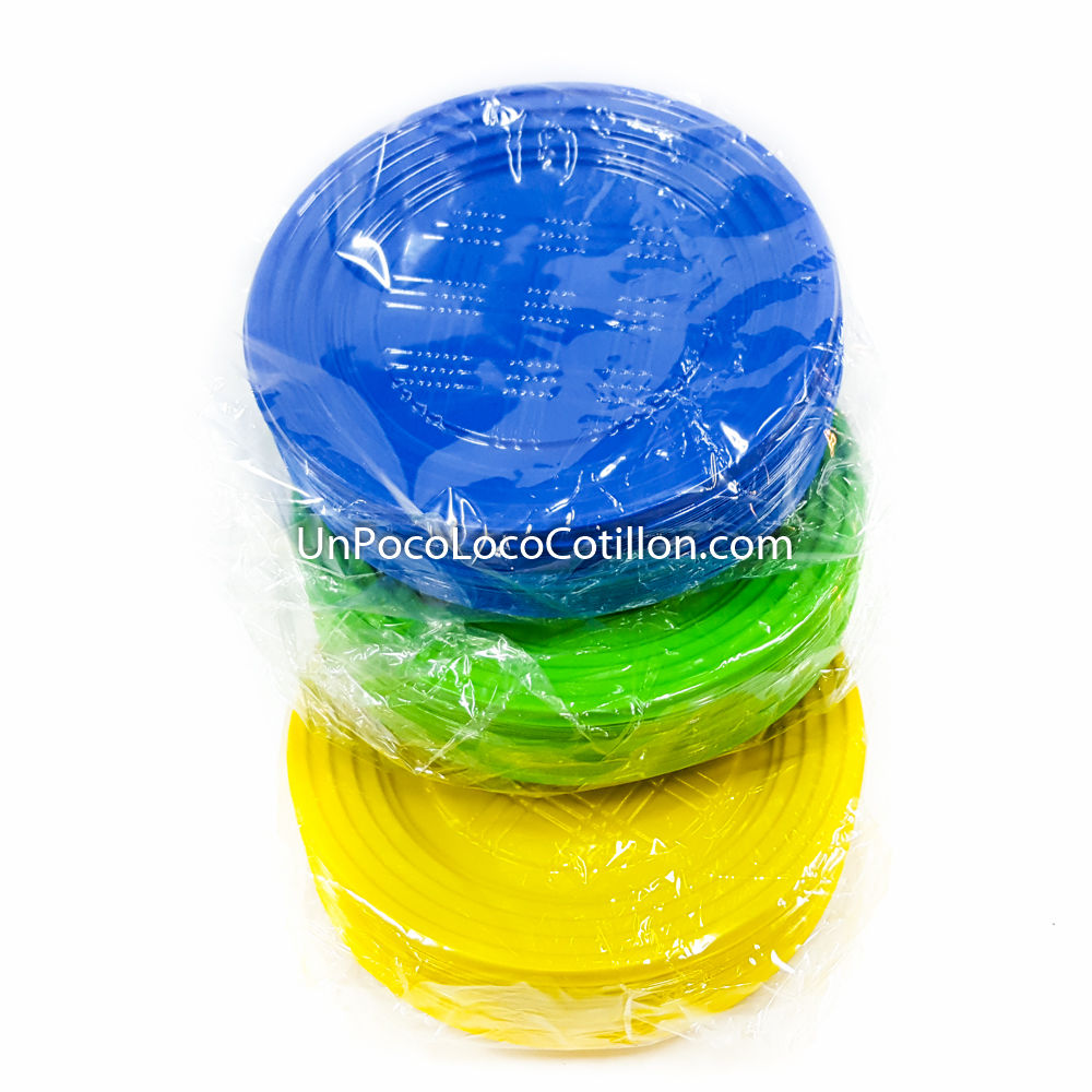 Plato FLUOR Colores 17cm Descrtable por 48 Unidades