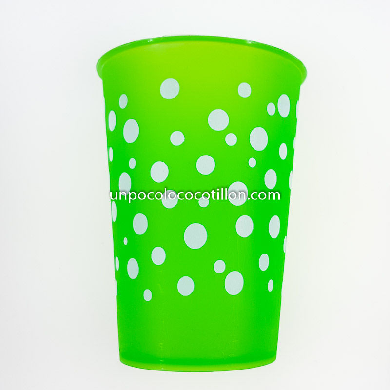 Miniatura: Vaso aperitivo 250 cc lunares Cotillón x 10 unidades