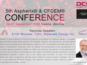 Erich Wimmer to Keynote at 5th Aspherix & CFDEM Conference in Vienna