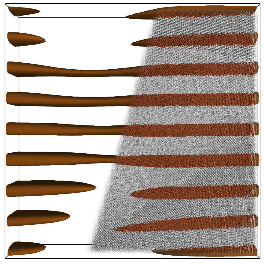 Figure 121 Lamellar structure in spinodal decomposition.