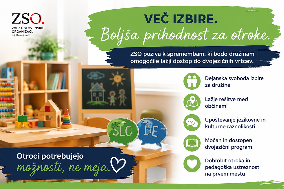 STALIŠČE K SPREMEMBAM KOROŠKEGA ZAKONA O PREDŠOLSKI VZGOJI IN VARSTVU OTROK