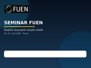 SEMINAR FUEN - SKUPINE SLOVANSKIH MANJŠIN