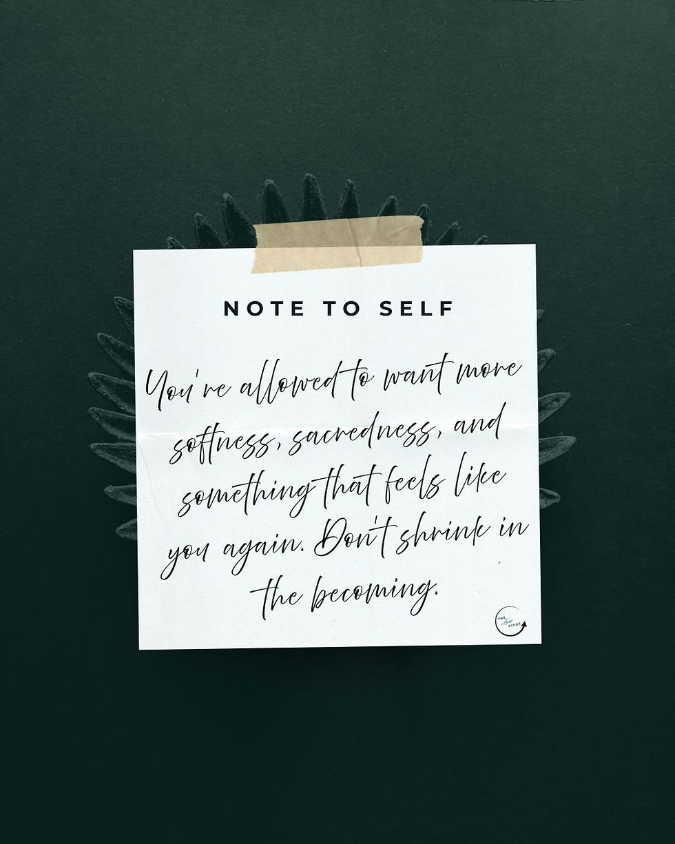 A minimalist blog cover with the handwritten phrase “Note to Self” centered on a soft neutral background, introducing a reflective post on faith, elegance, and becoming.