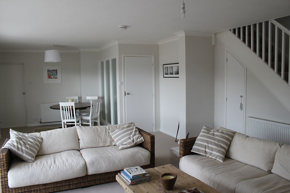 Living room with painted walls house renovation Flushing