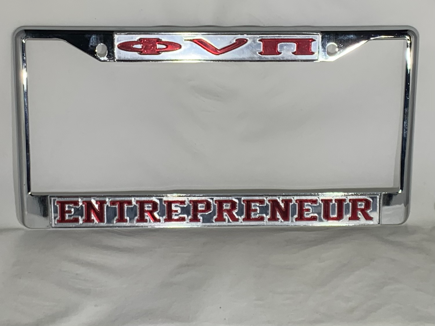 PHI NU PI ENTREPRENEUR MIRROR RED LETTERS