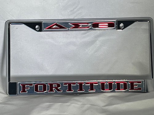 DST FORTITUDE MIRROR BACKGROUND RED LETTERS | Quality Laser Design