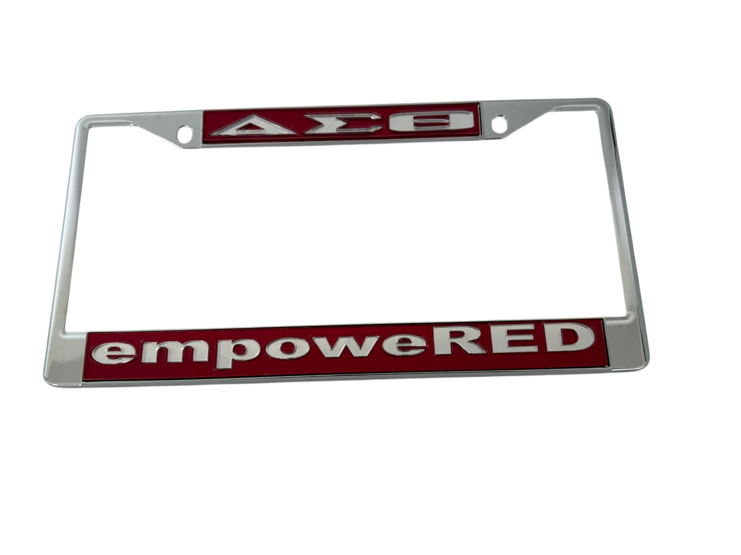 DST empoweRED Frame- Red Background Mirror Letters
