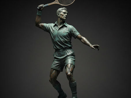 Um jogador de tênis