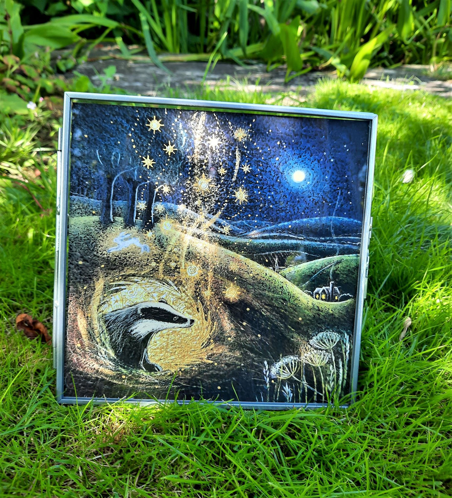 Freestanding framed print of 'Beneath this Place'