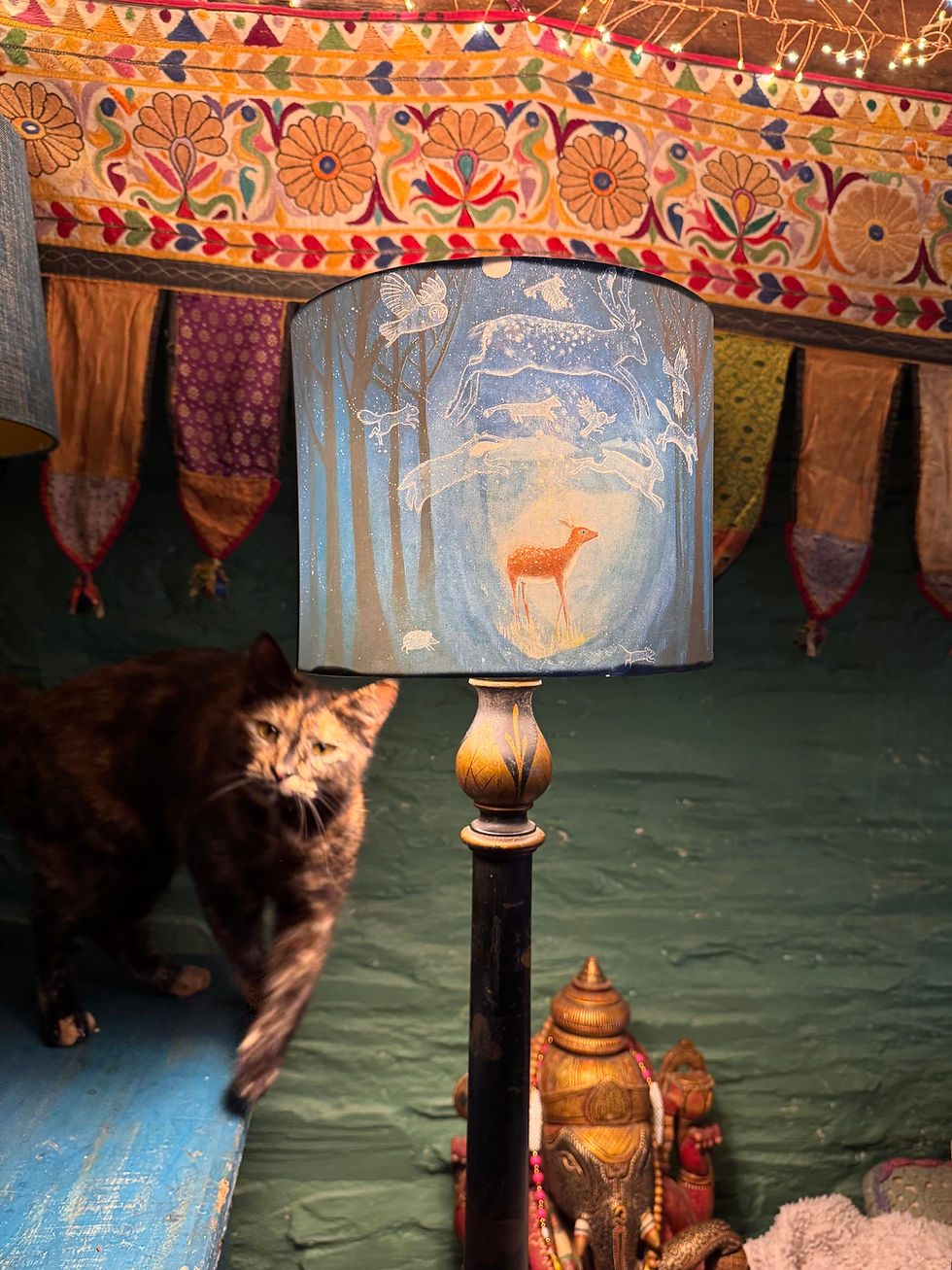Thumbnail: The Enchanted Forest handmade lampshade in various sizes