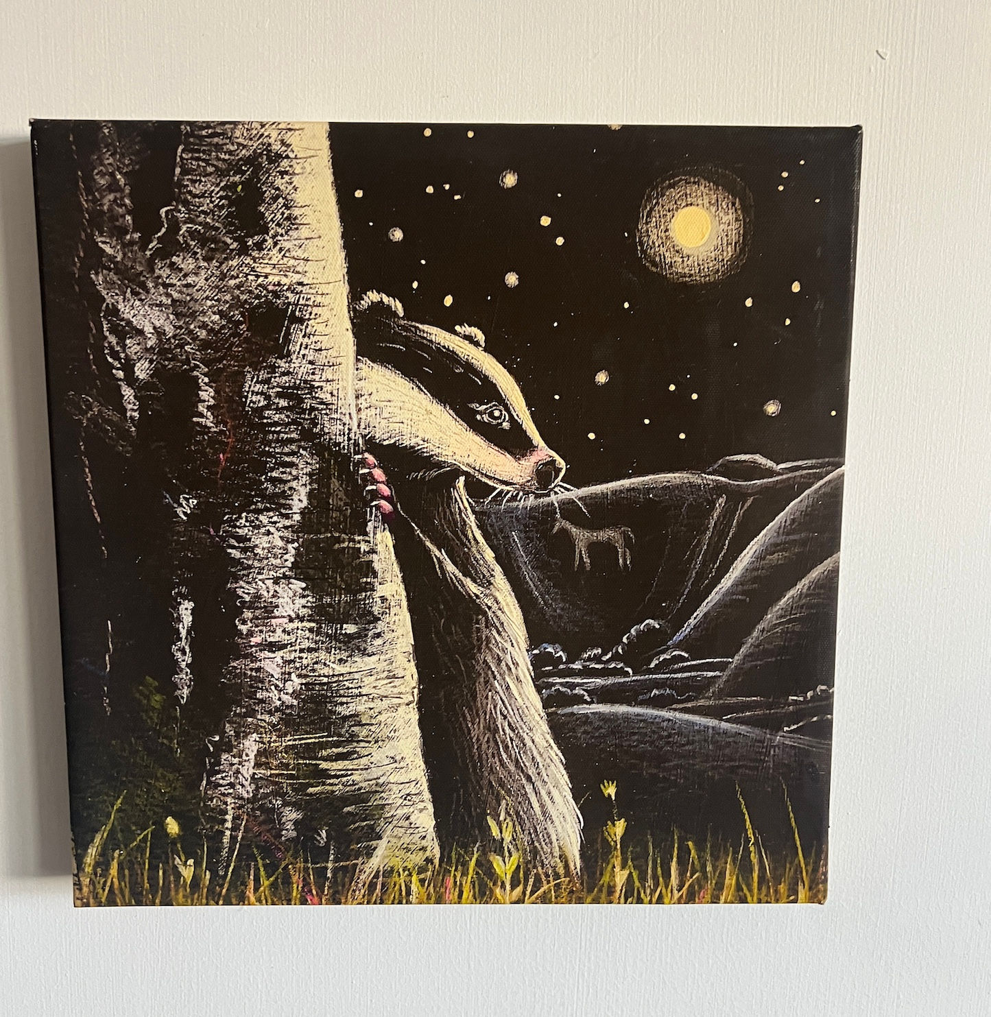 The Last full Moon canvas box print