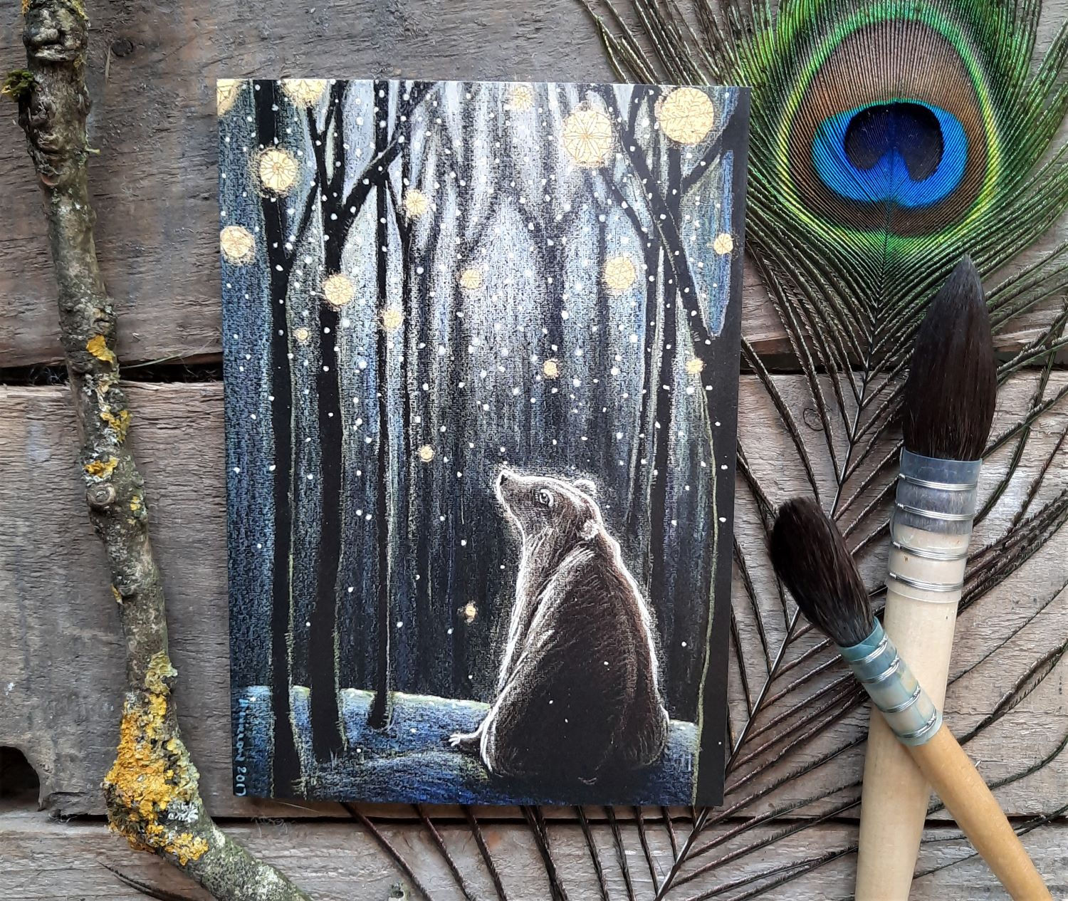 Foretelling the Snow Greetings Card