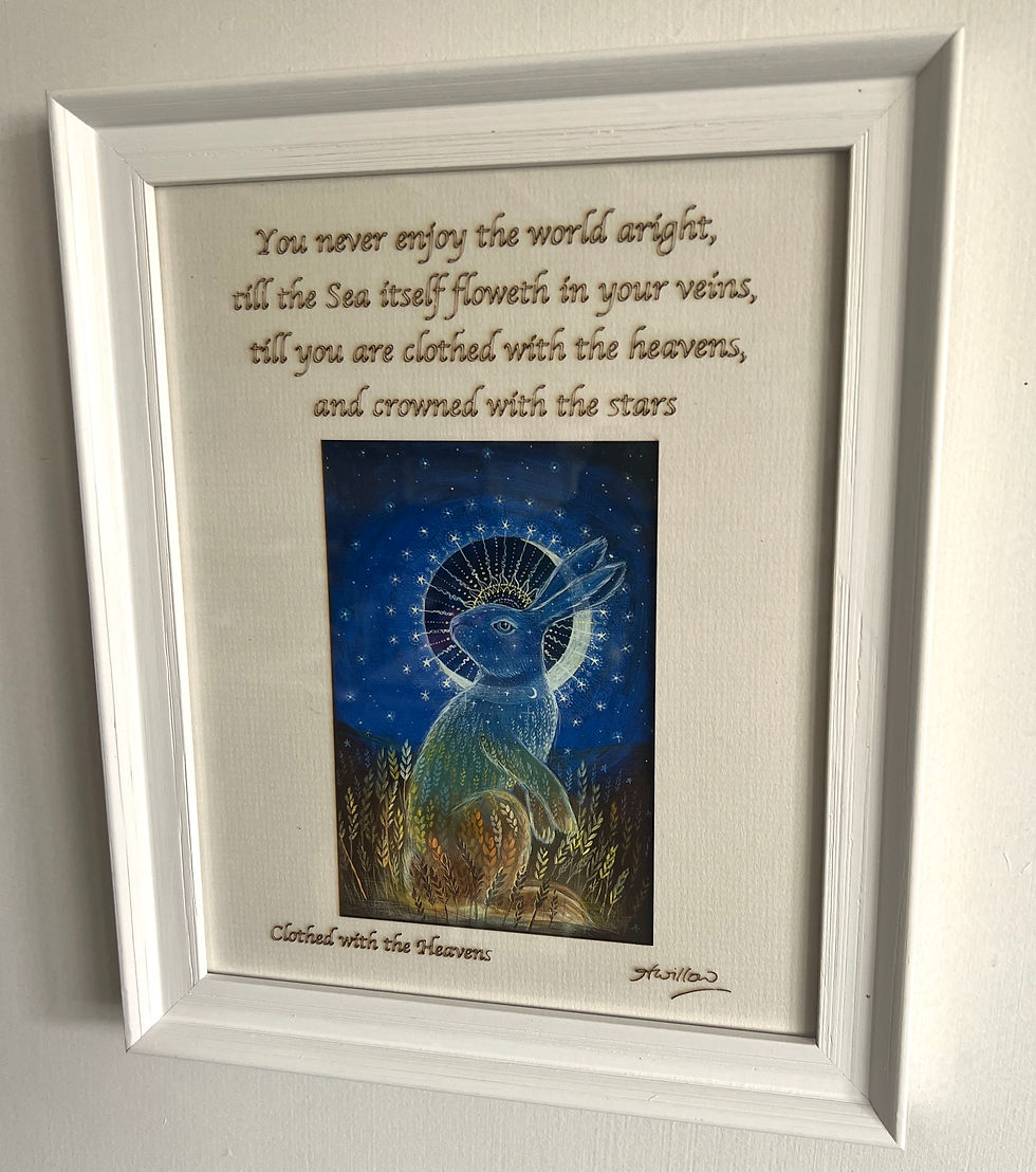 Thumbnail: Framed picture of clothed with the heavens