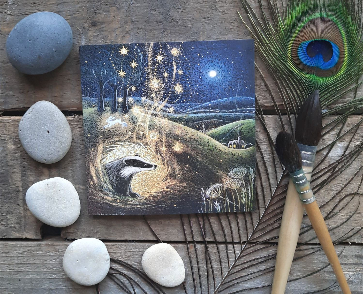 Beneath This Place Greetings Card