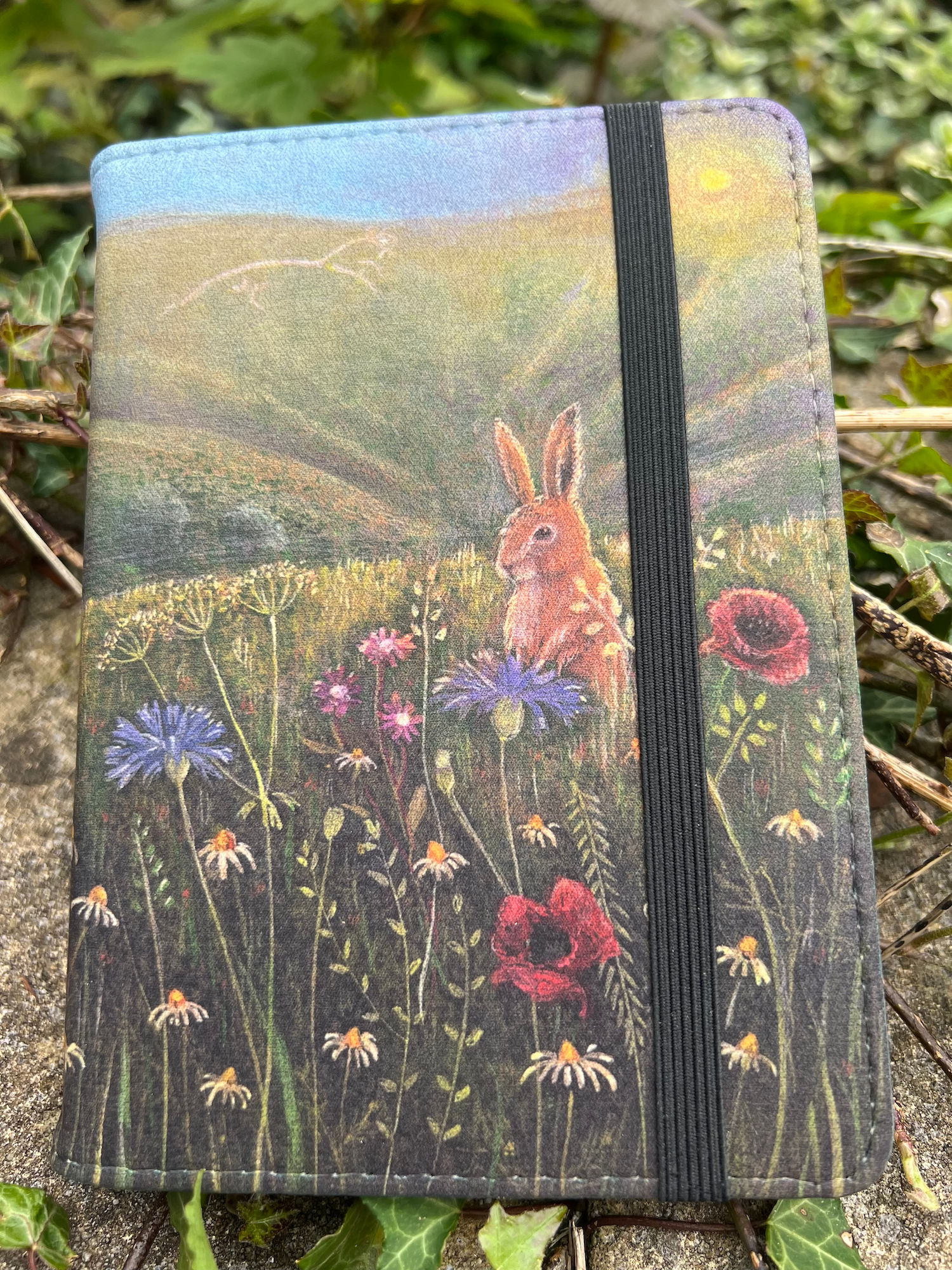 In the Fields and the Gardens cloth notebook