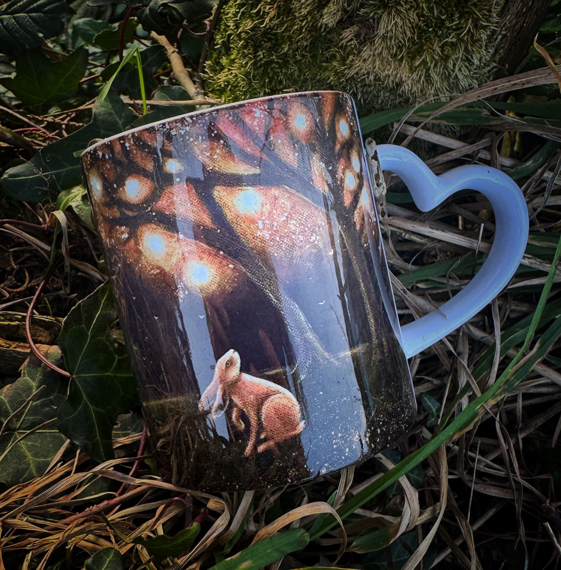 Heart handled Magic Tree Coffee Mug