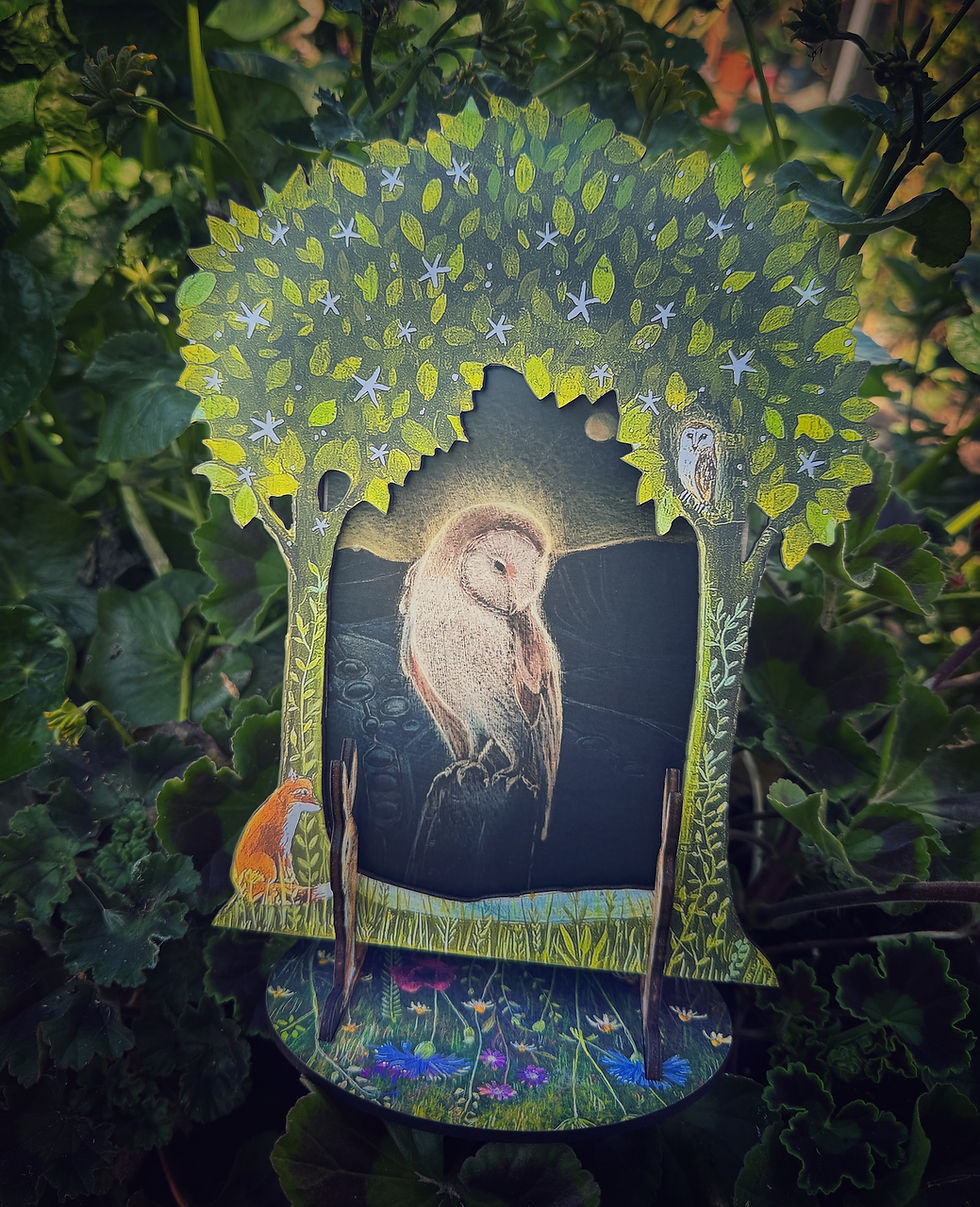 Thumbnail: Oracle stand, card set and book. handmade and available now