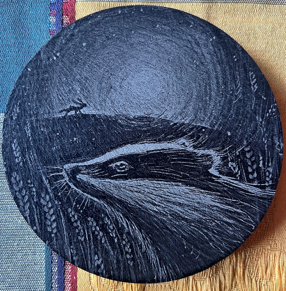 Thumbnail: Slate coasters in various Hannah Willow Designs. choose from the design you like