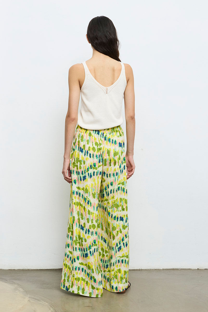 Miniatura: PANTALON FLUIDO ESTAMPADO MULTICOLOR