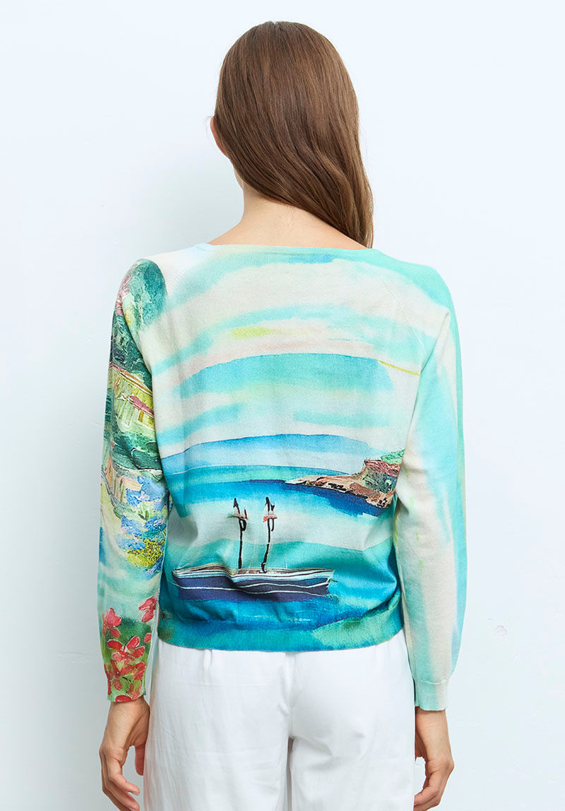 Miniatura: JERSEY CUELLO PICO MANGA LARGA