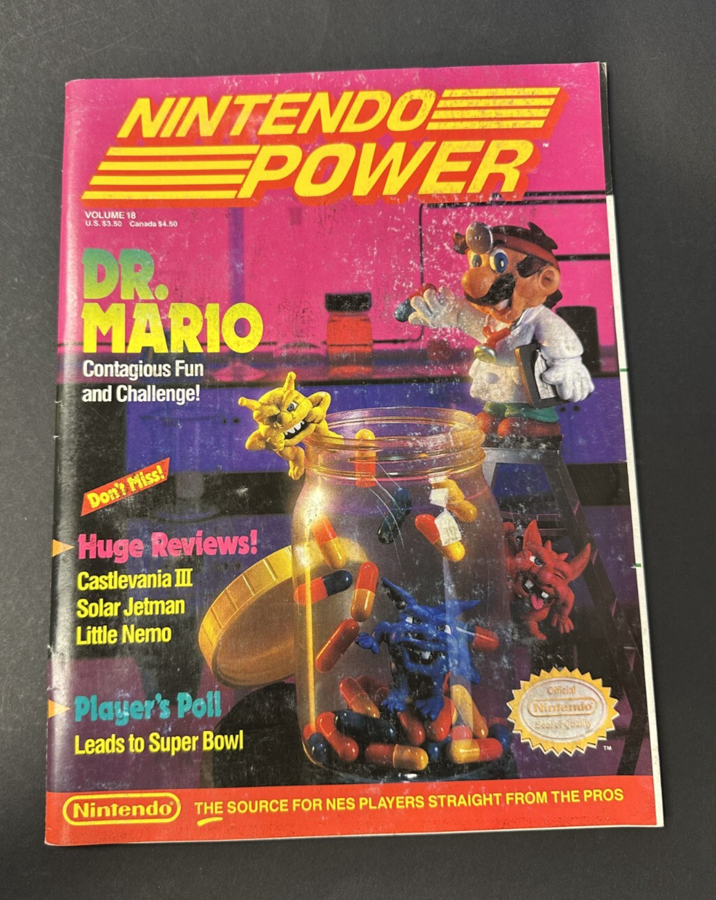 Nintendo Power Volume 18 Nov Dec 1990 Dr. Mario Solar Jetman Little Nemo