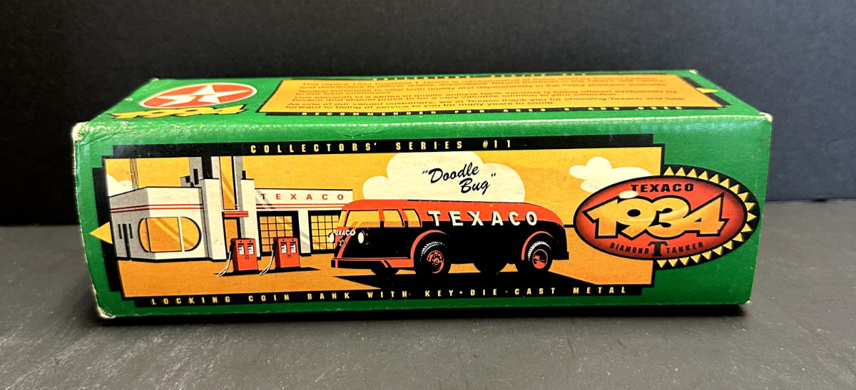 Vintage ERTL 1934 Texaco Diamond T Tanker Doodle Bug Diecast Bank 1994 B195