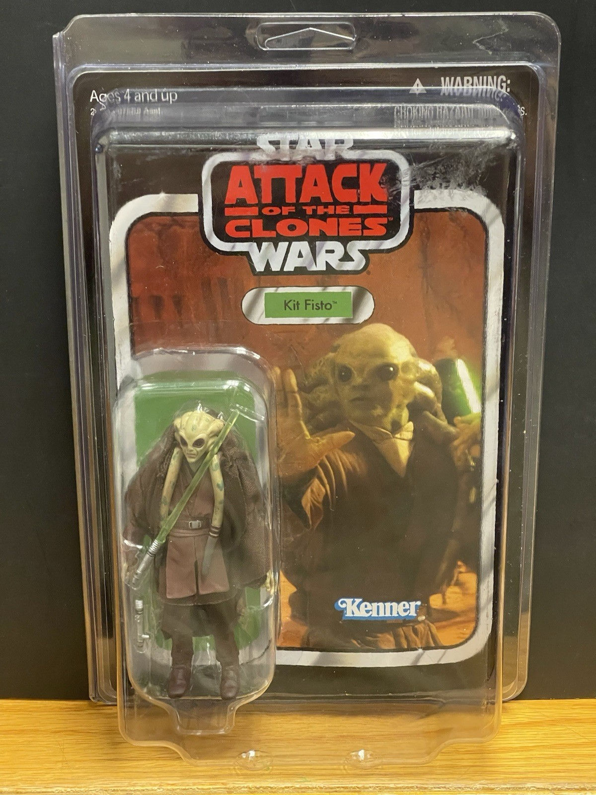 Star Wars VC29 Kit Fisto Figure 2010 Unpunched Vintage Collection