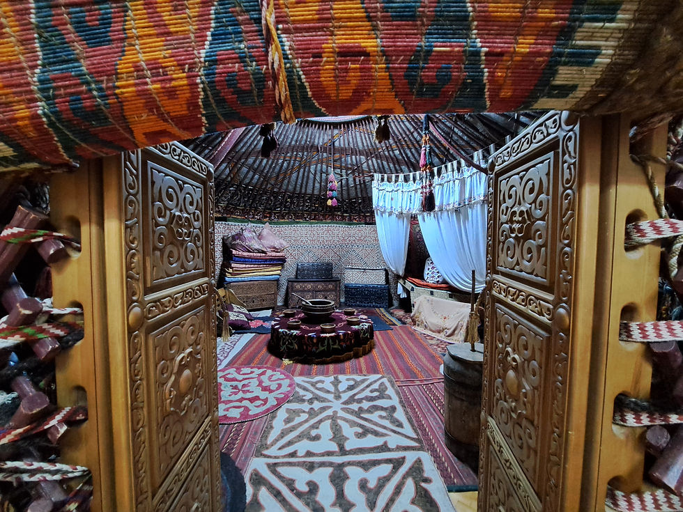 Inside a Traditional Yurt, Kazakhstan ©M D Harding Travel Photography