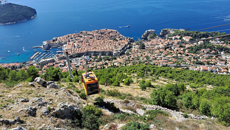 Dubrovnik Old Town from Mount Srd.
