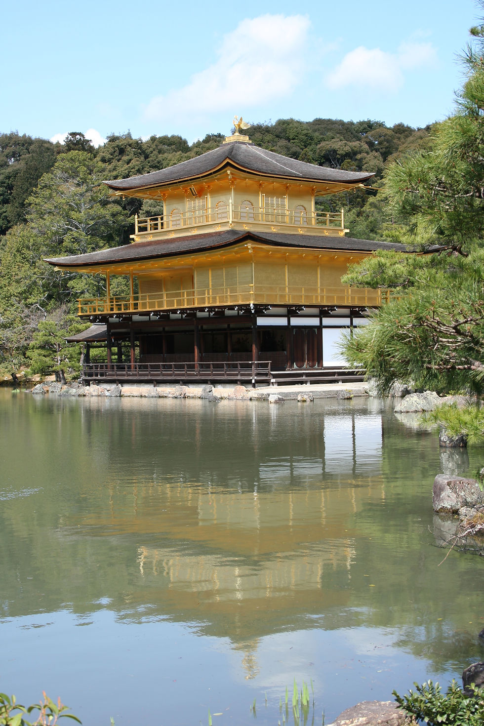 The Golden Palace reflecting in the kyoko-chi (Mirror Pond).