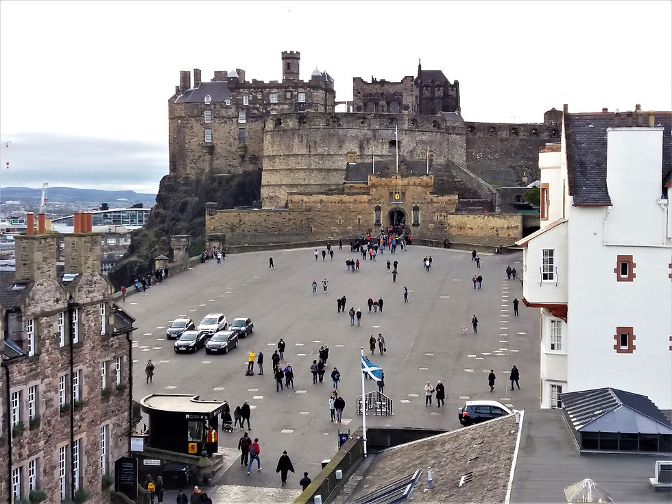 Edinburgh Castle from Camera Obscura, Castle Hill, Edinburgh.
