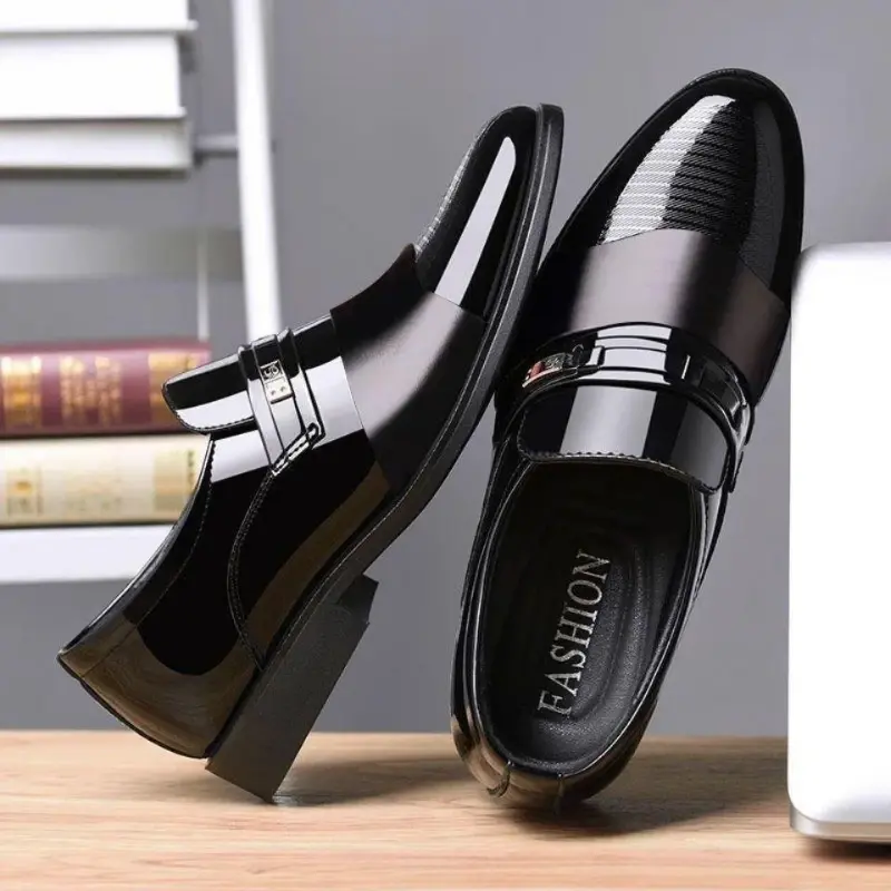 New men's formal leather Shoes Casual business non slip footwear Fashion minimal