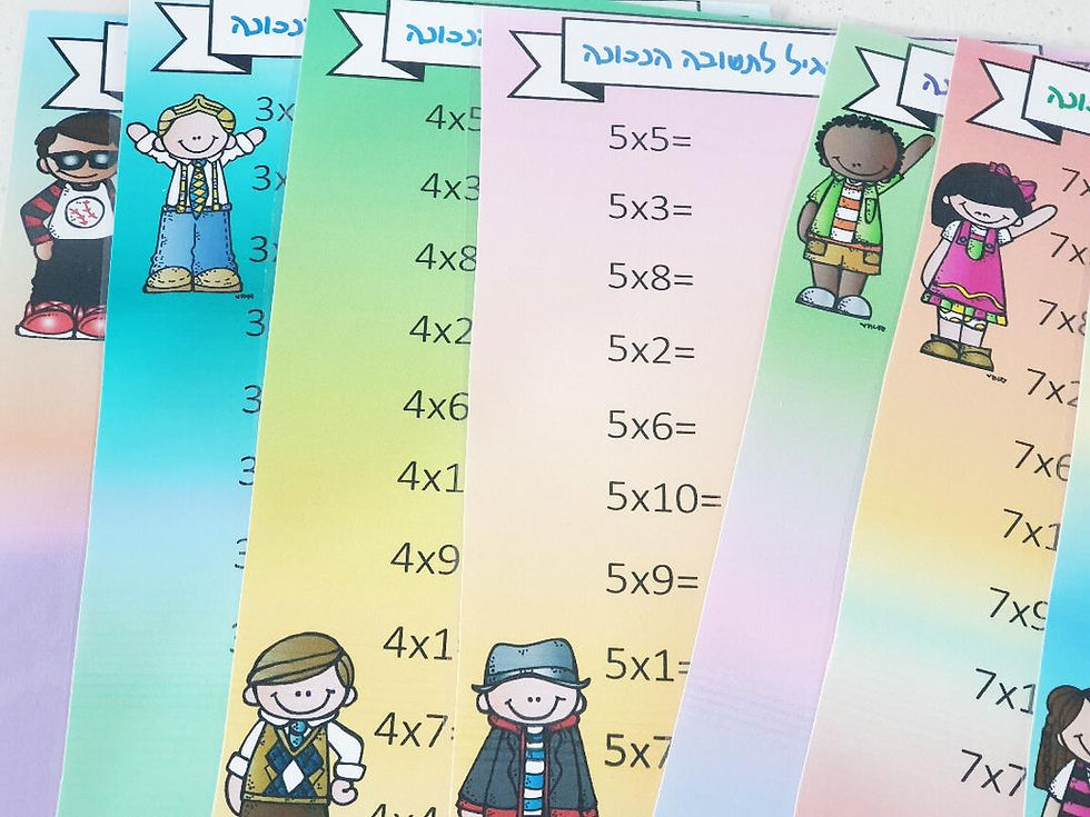 תרגול כפולות 1-10 - קובץ דיגיטלי