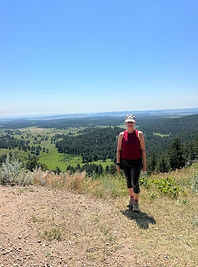 Gina SondeGina Sondeland, work camper tax specialist, at Rankin Ridge in Wind Cave National Park