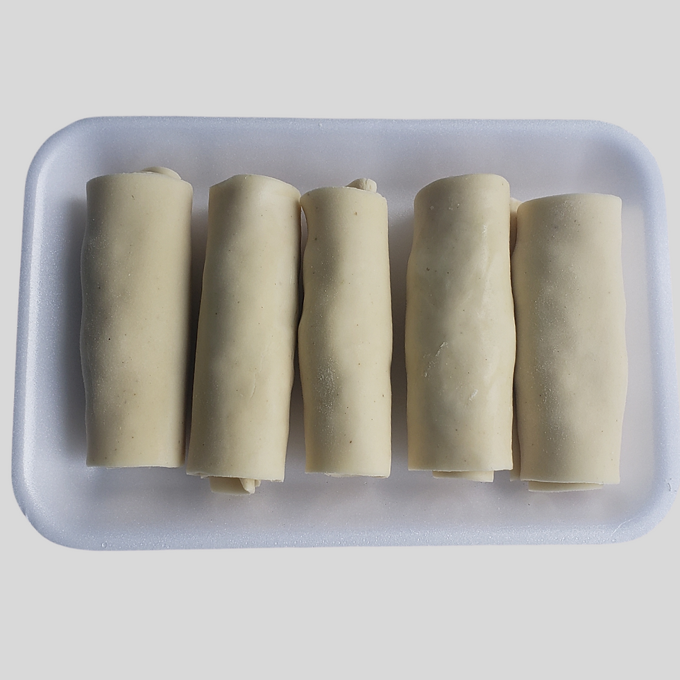 Canelone de frango e queijo vegano