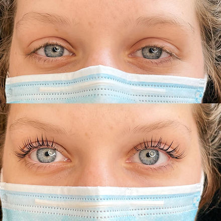 Lash lift and tint