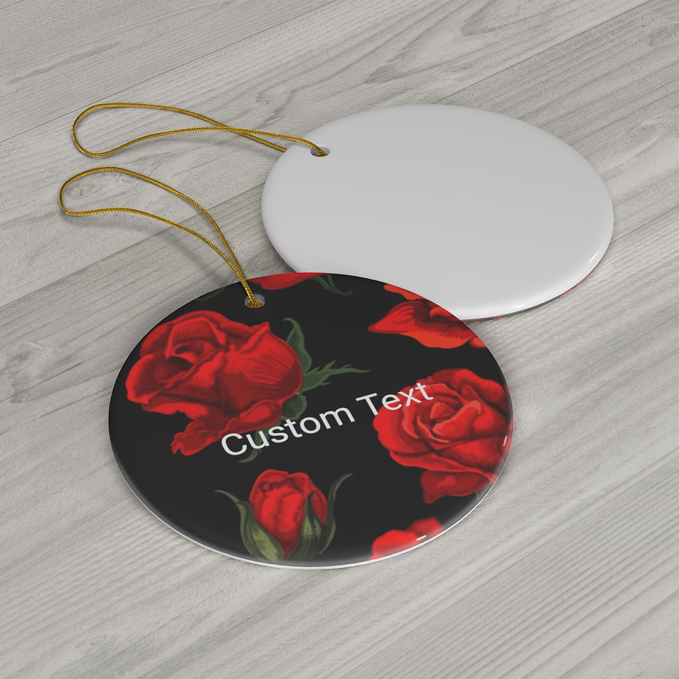 Thumbnail: Ceramic Ornament Red Roses 