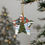 Thumbnail: Snowy Christmas Village Scene Ceramic Ornaments 2-Side Print