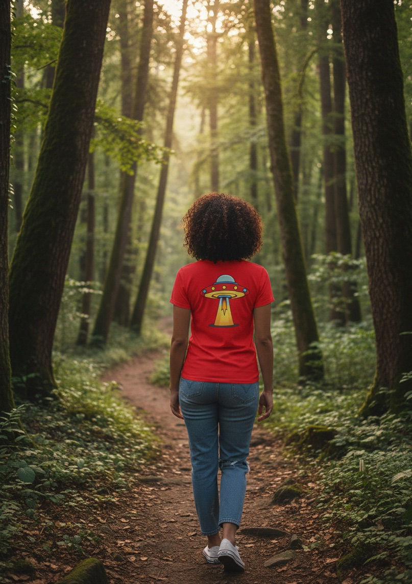 Thumbnail: Flying Saucer – Premium T-Shirt