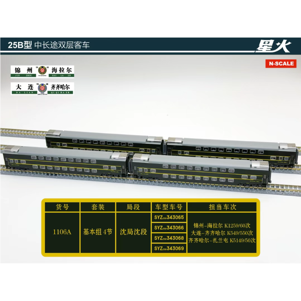 Thumbnail: Spark SYZ25B - Double-Decker Passenger Car - China Railway