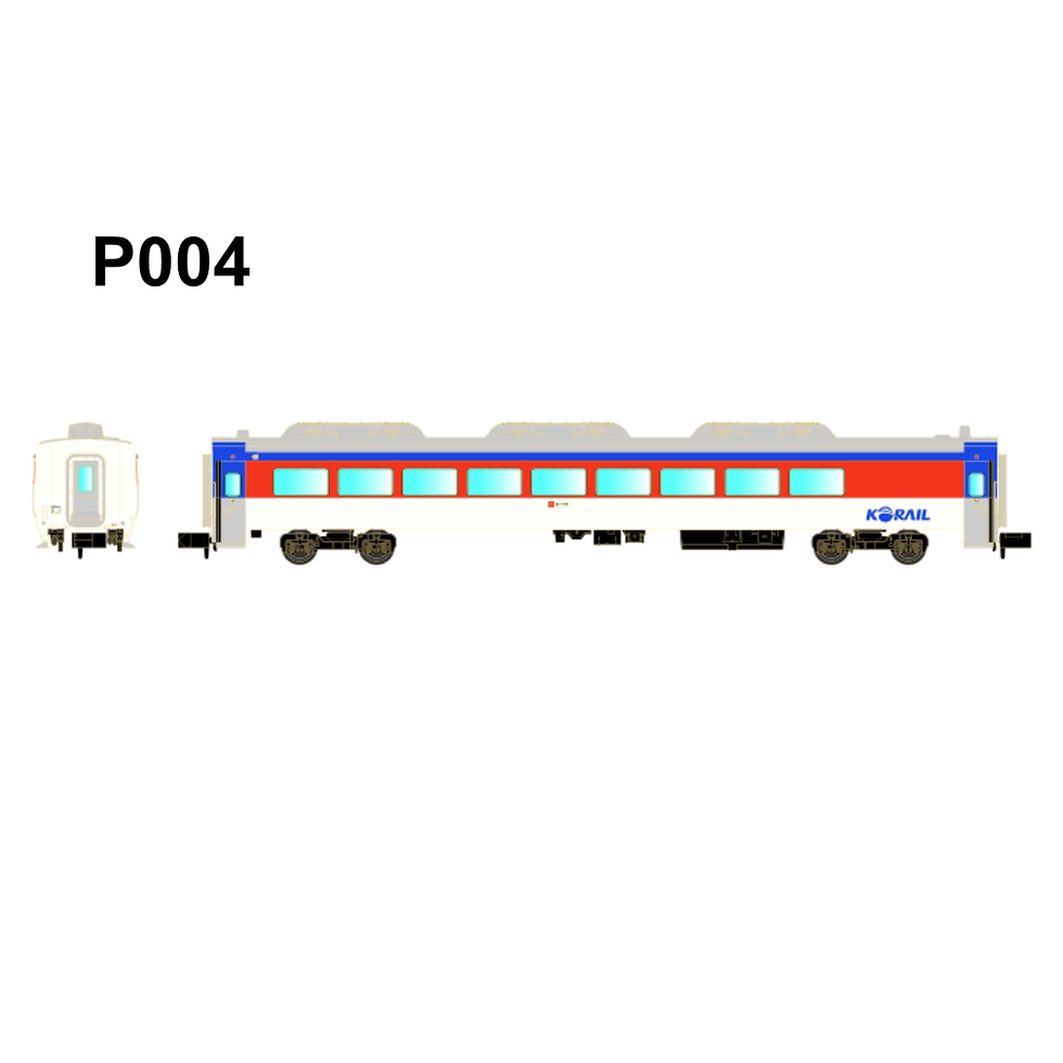 Thumbnail: Ajin P003/P004/P004A - Mugunghwa-ho Passenger Car (New Livery)