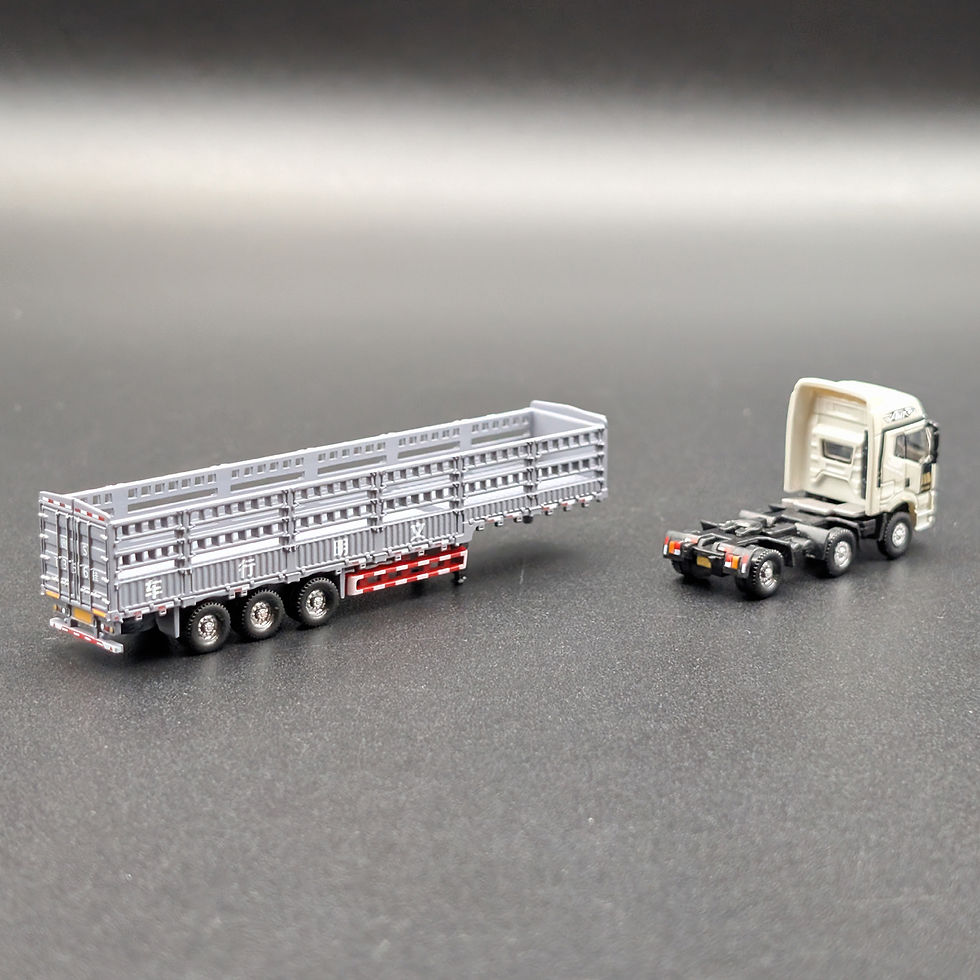 Thumbnail: Minicity Truck – Fence Cargo Truck (Grey/1:160) (Single Truck)