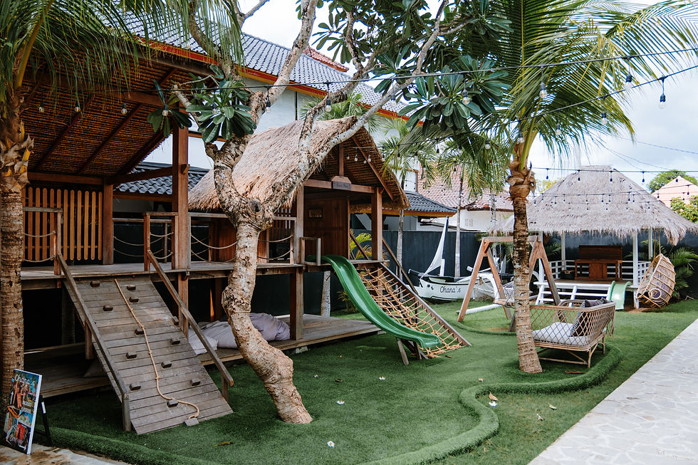 Children playground on Nusa Lembongan