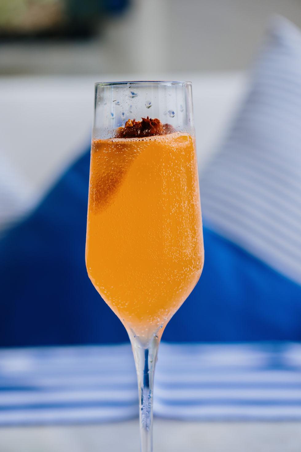 Champagne at golden hour on Nusa Lembongan
