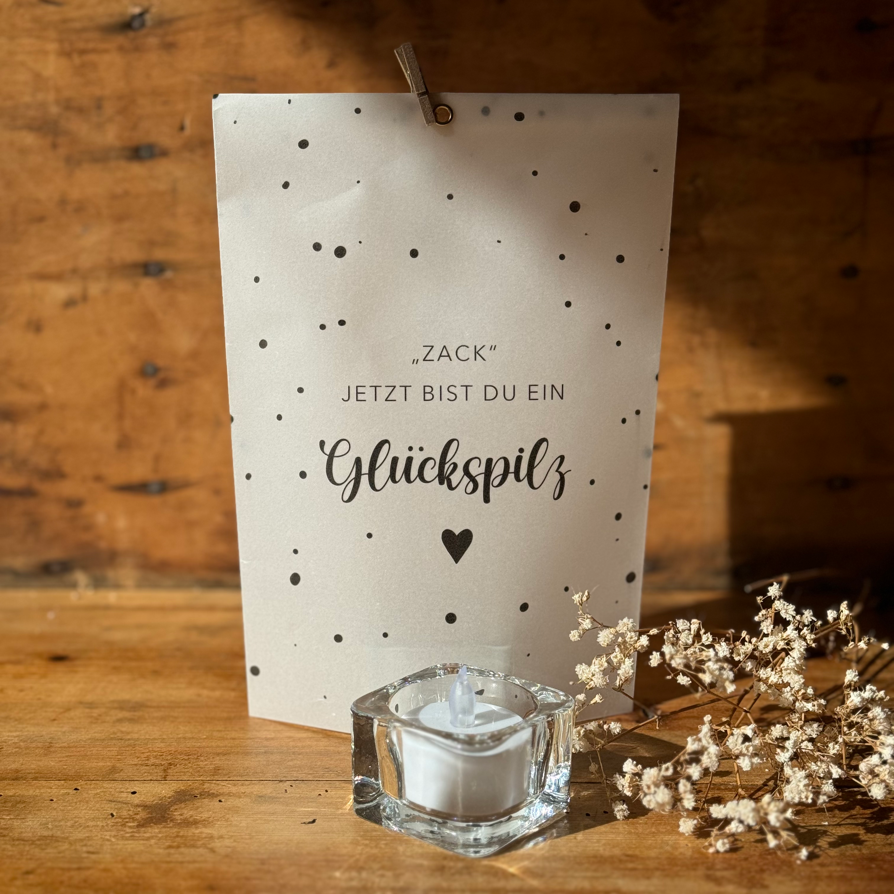 Glückslicht „Glückspilz“