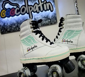 PATIN TRADICIONAL RETRO BLANCO VERDE MENTA
