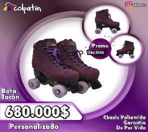 PATIN BOTA TACON VINO TINTO