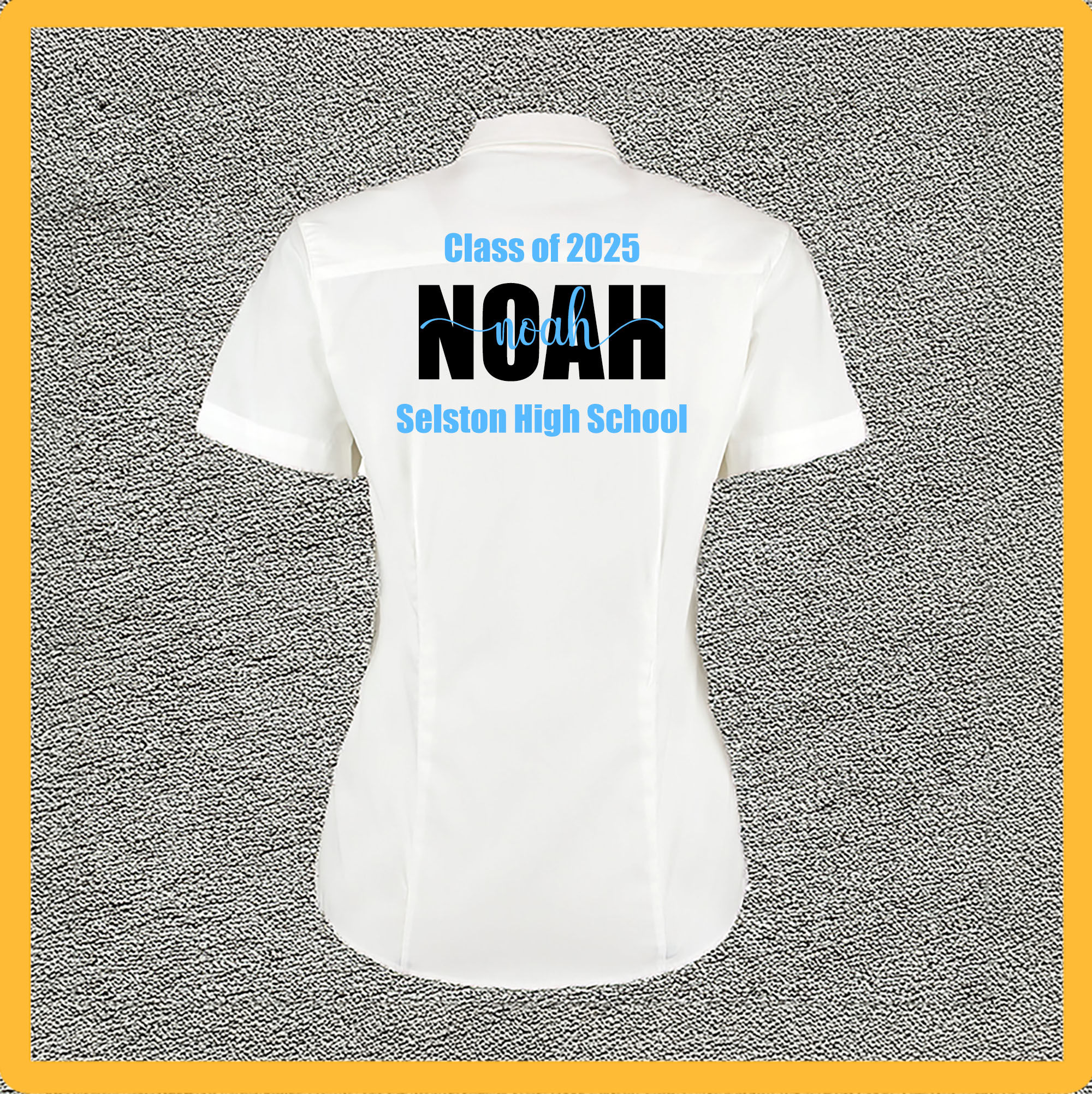 Personalised School Leavers Iron On Transfer, Class Of 2025.