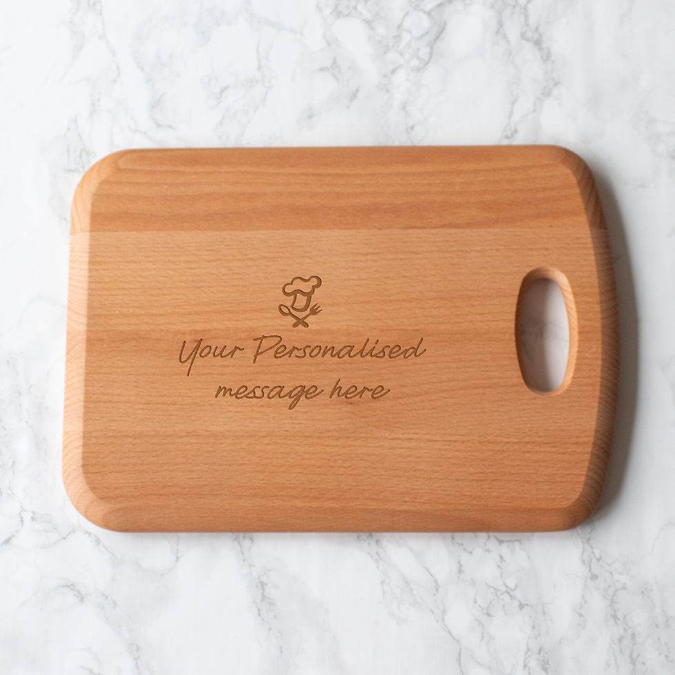 Thumbnail: Personalised Beech Chopping Board Large-Landscape